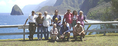All the gang at the lookout