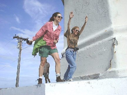 Windy at the lighthouse!