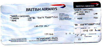 Now in London.  Next stop - - ITALY!!