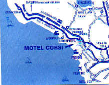 The Motel Corsi has proved very convenient for us