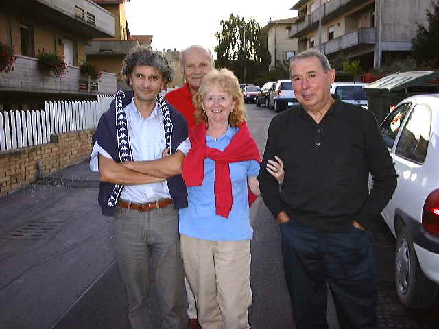 Andrea, Alessandro, Teddie and Vezio head for Scansano.